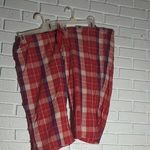 Old Navy Men's XXL Red Plaid Shorts